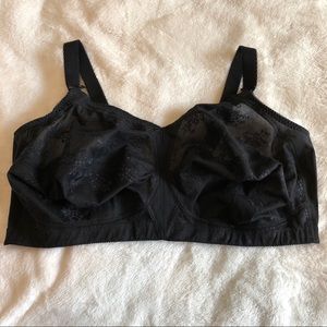 Goddess Full Coverage Black Bra Size 48H